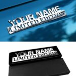 Custom Car Emblems Badges Letter Limited - Heavy Metal Stick Automotive for Car Truck Boats