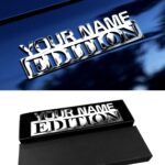 Personalized 3D Car Emblems, Heavy-Duty Metal Letters with Strong Adhesive Tape