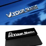 Car Emblem Metal Shadow, Custom Text Safe Badge for Motorcycle Bike Decal Bright - Image 5