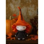 Little Witch Amigurumi Crochet Pattern PDF – Cute Mushroom Witch Doll, Thanksgiving Crochet Plush, DIY Fall Home Decor Toy