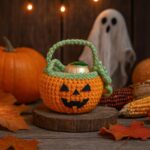 Crochet Pumpkin Basket Pattern PDF, Thanksgiving Amigurumi Bag, DIY Trick or Treat Crochet Tutorial, Digital Download Pattern