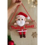 Crochet Santa Name Sign Pattern – Easy Amigurumi Christmas Decoration with Custom Name | PDF Tutorial for Beginners