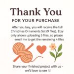 Crochet Christmas Ornaments Set – Santa Pattern: Christmas Amigurumi Set Decor (PDF Download), Crochet Christmas Pattern - Image 14