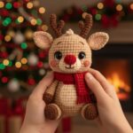 Christmas Nosed Reindeer Crochet Pattern PDF, Amigurumi Santa Claus Digital Download, Amigurumi Christmas Decor, Christmas Gift - Image 5