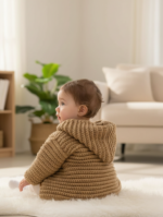 Baby Hoodie Cardigan Crochet Pattern – Instant PDF Download - Image 3