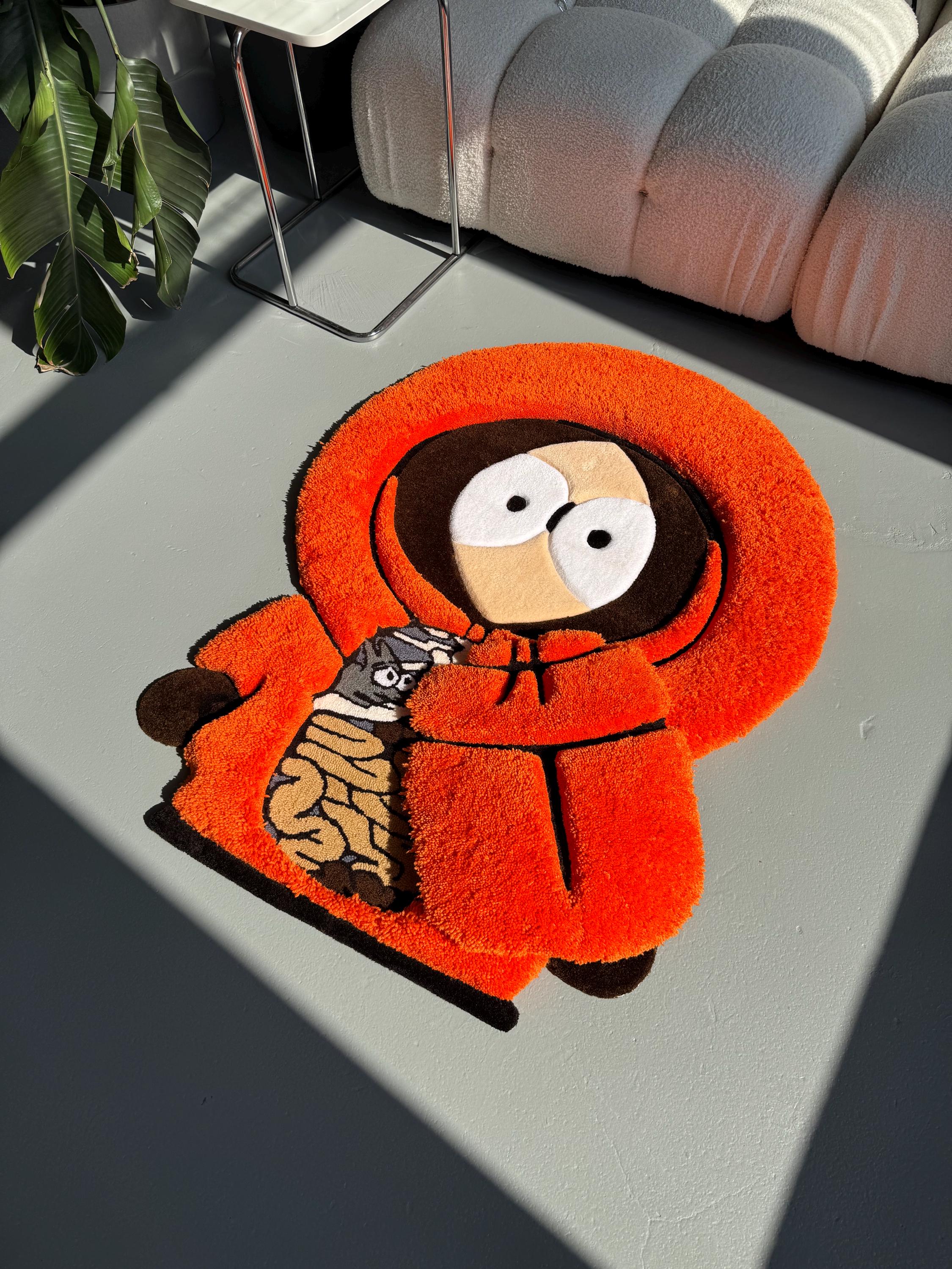 3D Tufted Cartoon Rug: Fluffy Carpet with a Movable Part, Handmade Room Decor - Image 11