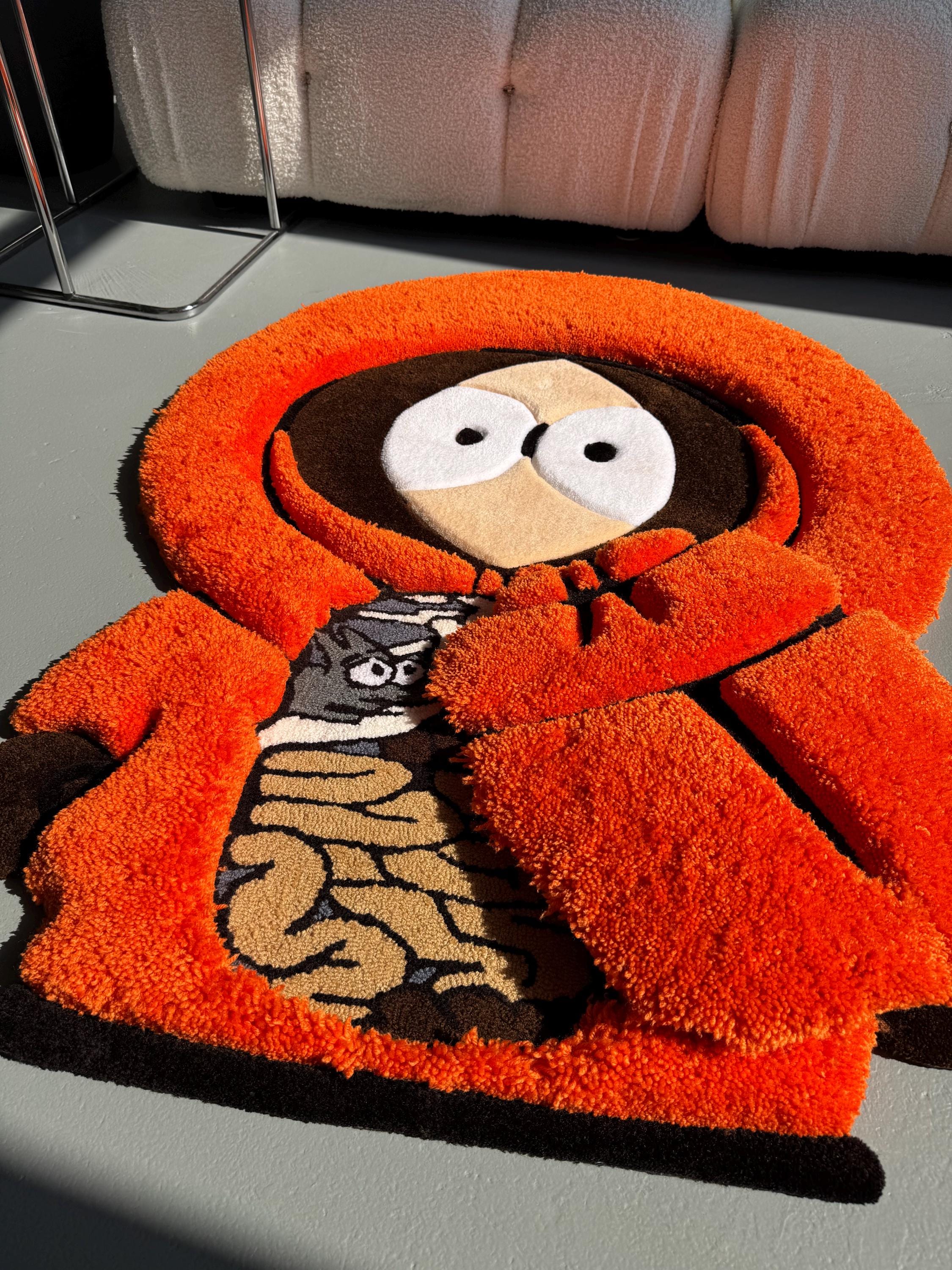 3D Tufted Cartoon Rug: Fluffy Carpet with a Movable Part, Handmade Room Decor - Image 6