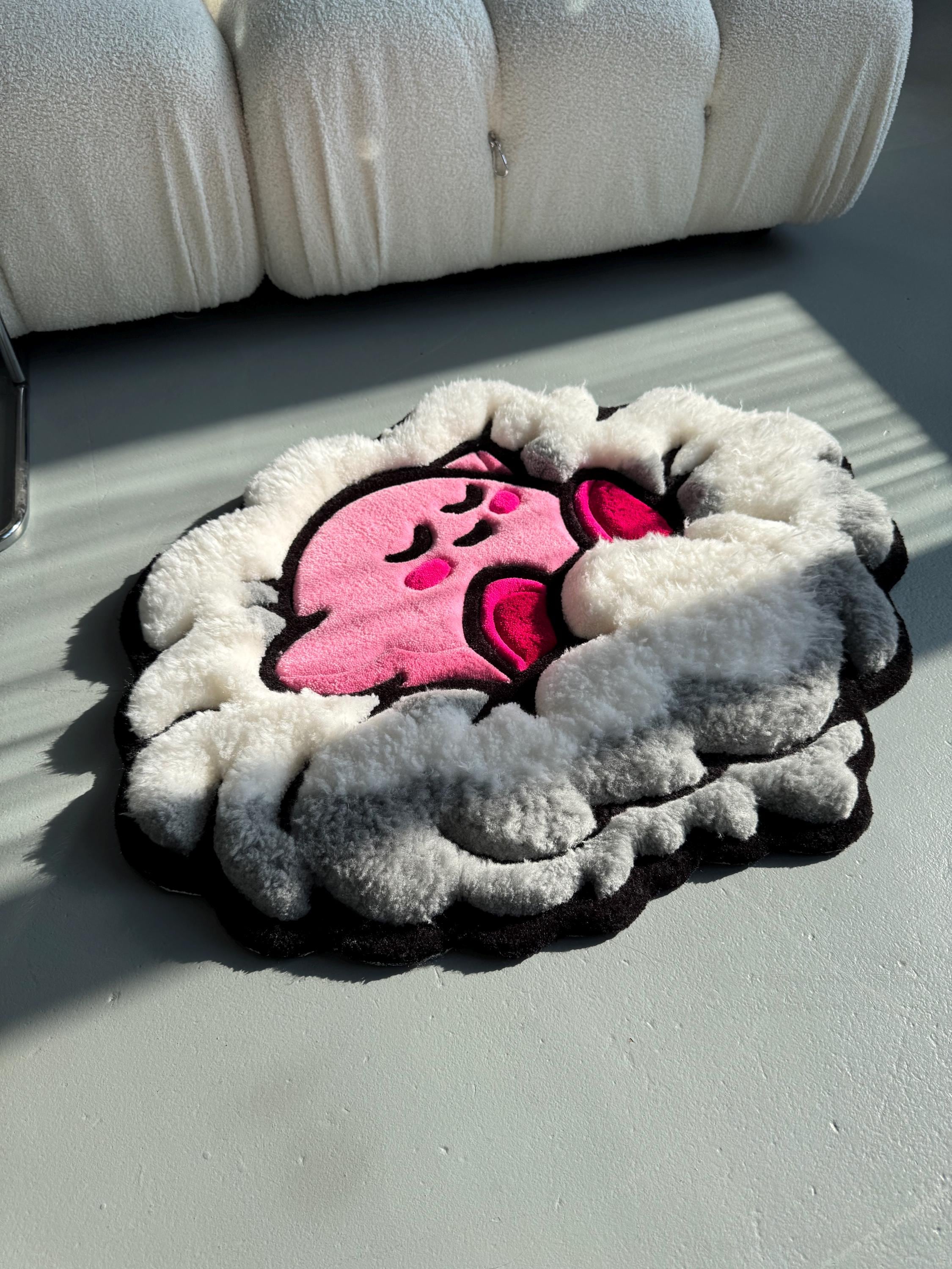 3D Tufted Cartoon Rug: Fluffy Clouds Carpet, Handmade Room Decor - Image 2