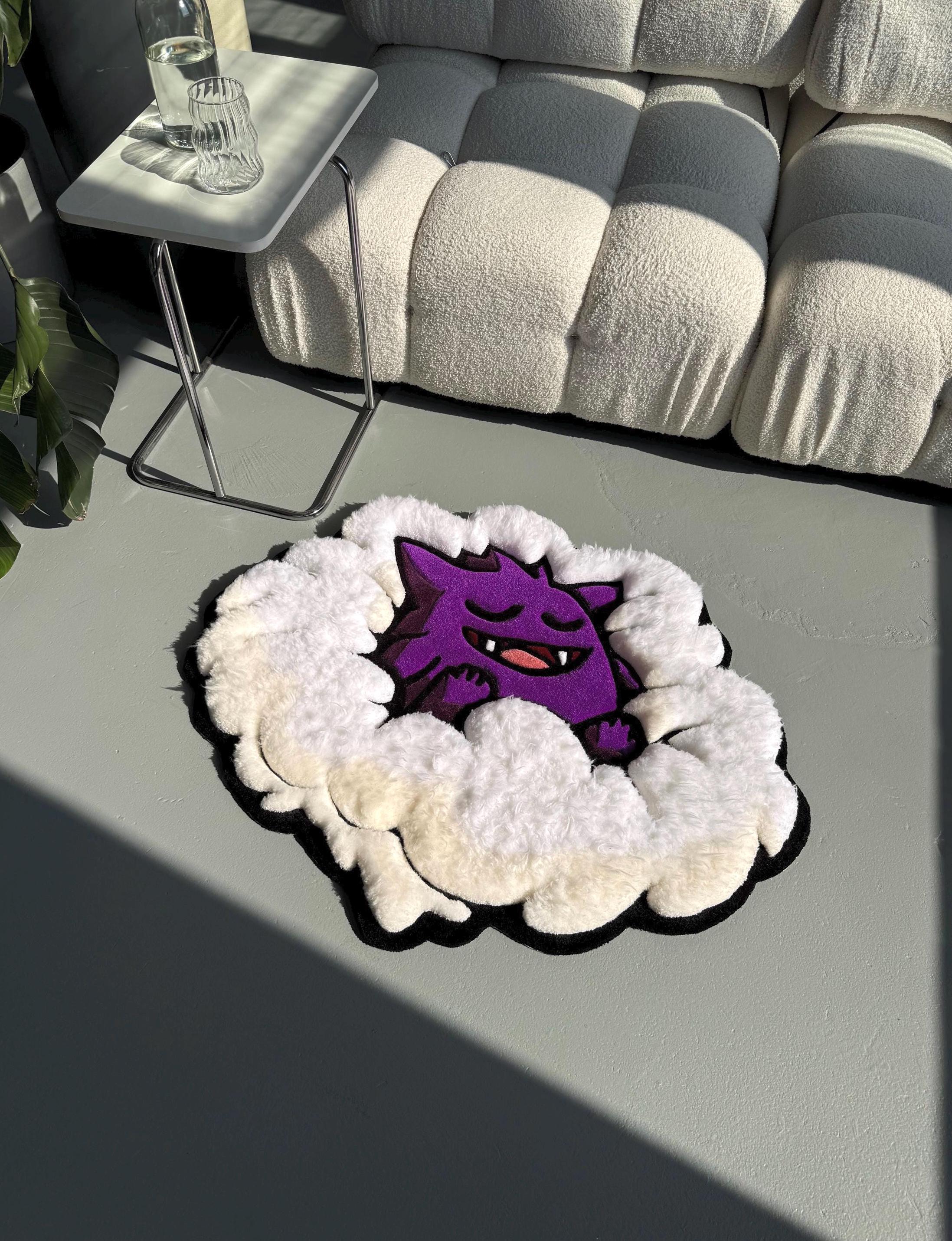 3D Tufted Cartoon Rug: Fluffy Clouds, Handmade Kids Decor - Image 8