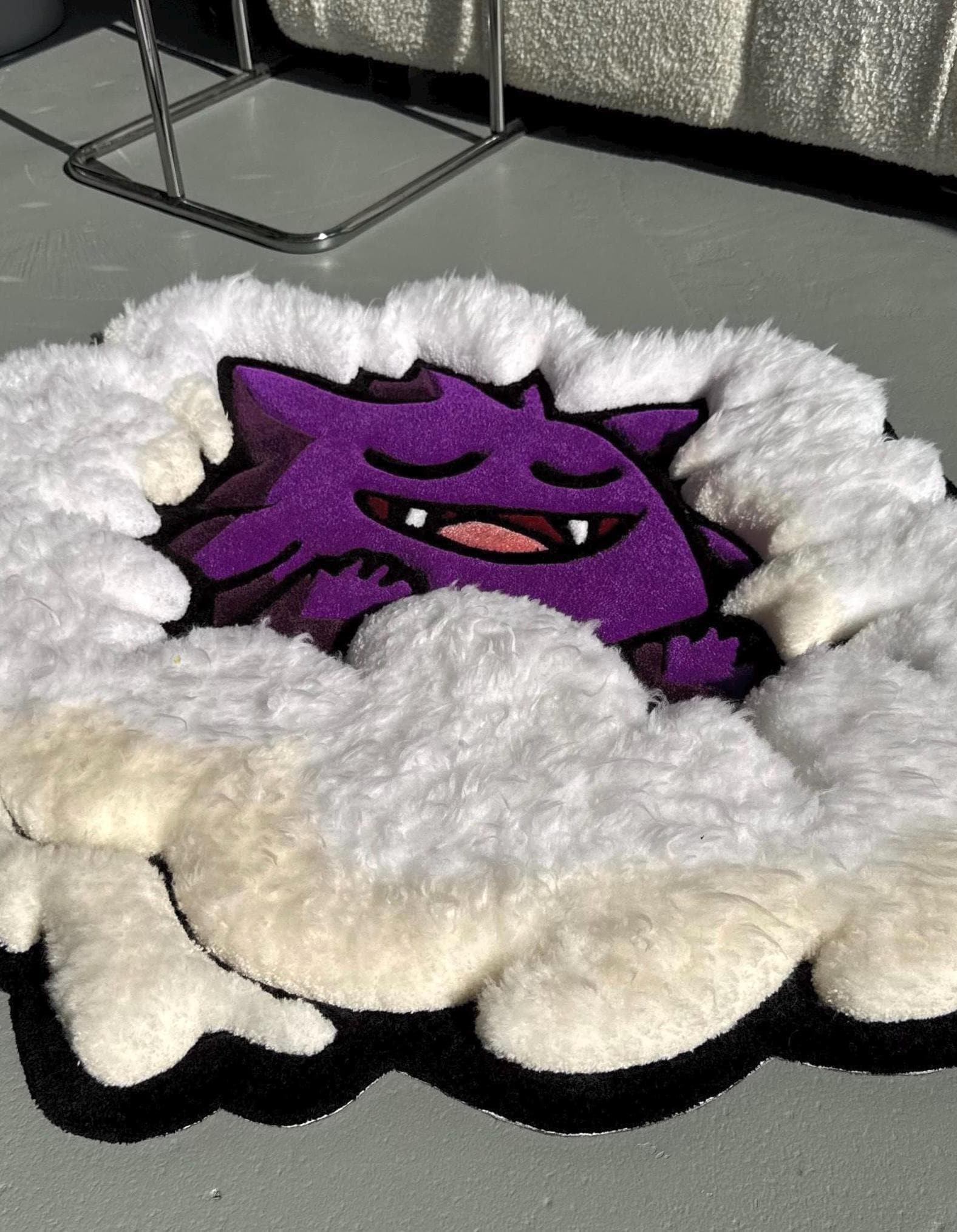 3D Tufted Cartoon Rug: Fluffy Clouds, Handmade Kids Decor - Image 2