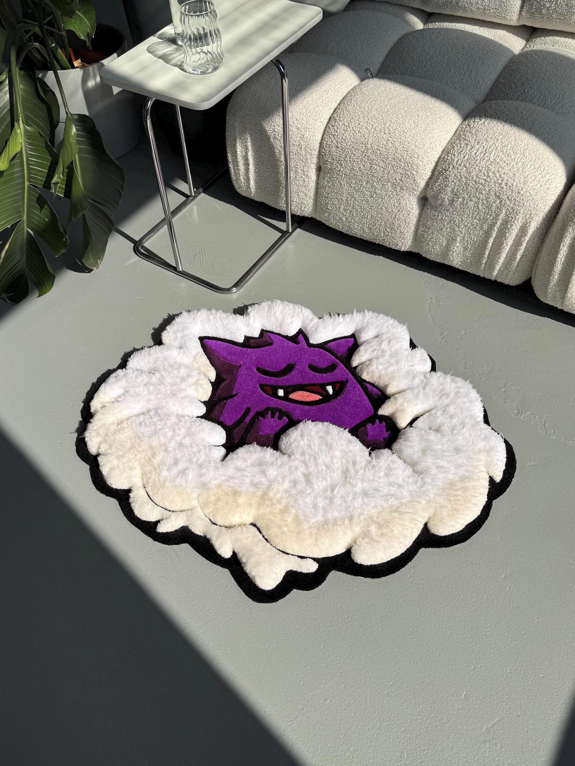 3D Tufted Cartoon Rug: Fluffy Clouds, Handmade Kids Decor - Image 10