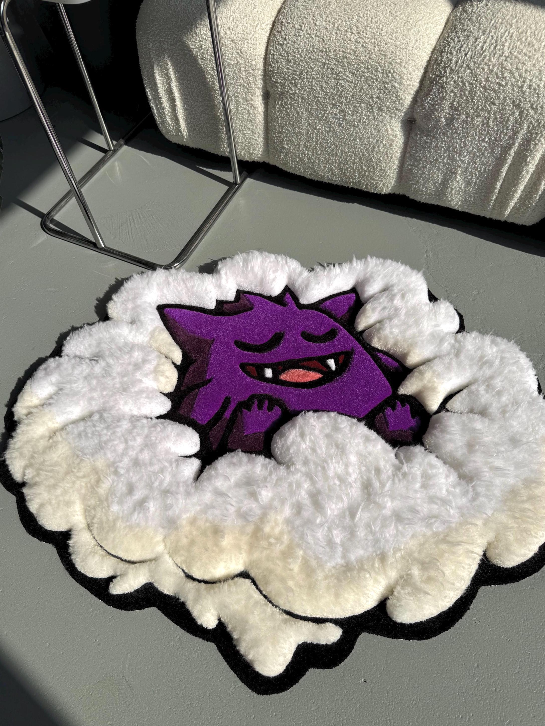 3D Tufted Cartoon Rug: Fluffy Clouds, Handmade Kids Decor - Image 7