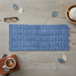 Lacy Blue Crochet Scarf | Cozy Textured Wrap PDF Pattern - Image 5
