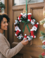 Merry Christmas Wreath Crochet Pattern PDF | Festive Holiday Decoration Pattern Download - Image 3