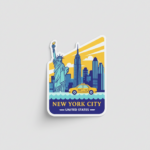New York City Travel Vinyl Sticker Decal | City Sticker for Luggage, Laptop, Water Bottle, Journal - Image 2
