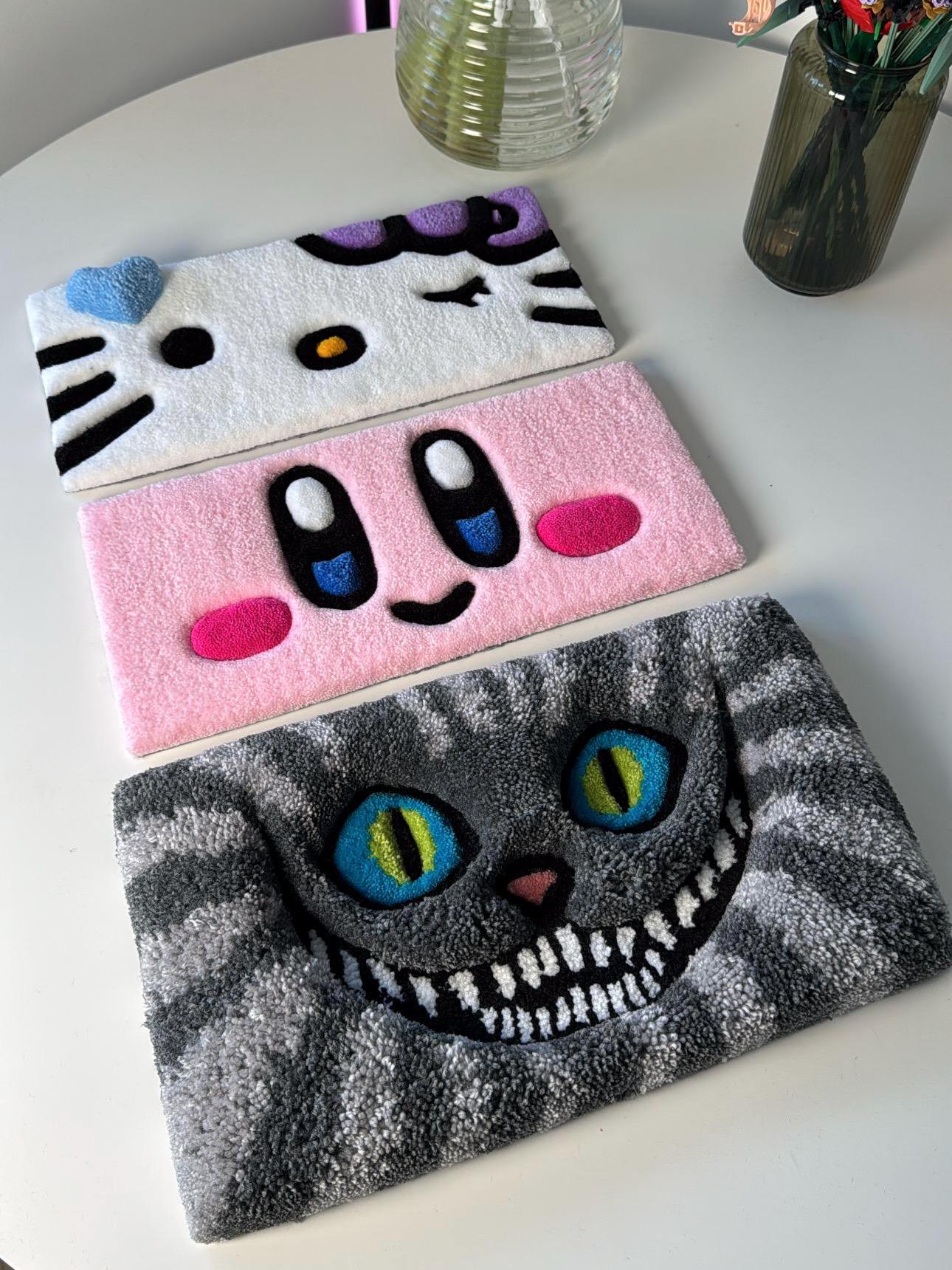 Cartoon Character Keyboard Rugs – Fluffy Gamer Desk Mat - Image 4