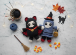 Halloween Crochet Pattern: Dracula & Witch Amigurumi (PDF Pattern)