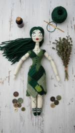 Patch Doll Amigurumi Crochet Pattern | DIY Halloween Doll (PDF)