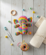 Rainbow Elephant Crochet Pattern - Digital PDF Download