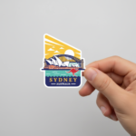 Sydney Australia Vinyl Sticker | Travel City Flag Decal for Luggage, Water Bottle, Laptop, Journal, Gift