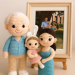 Custom Crochet Doll Portrait Girl Doll Amigurumi Crochet People Portrait Doll Family Portrait Doll Custom Portrait From Photo