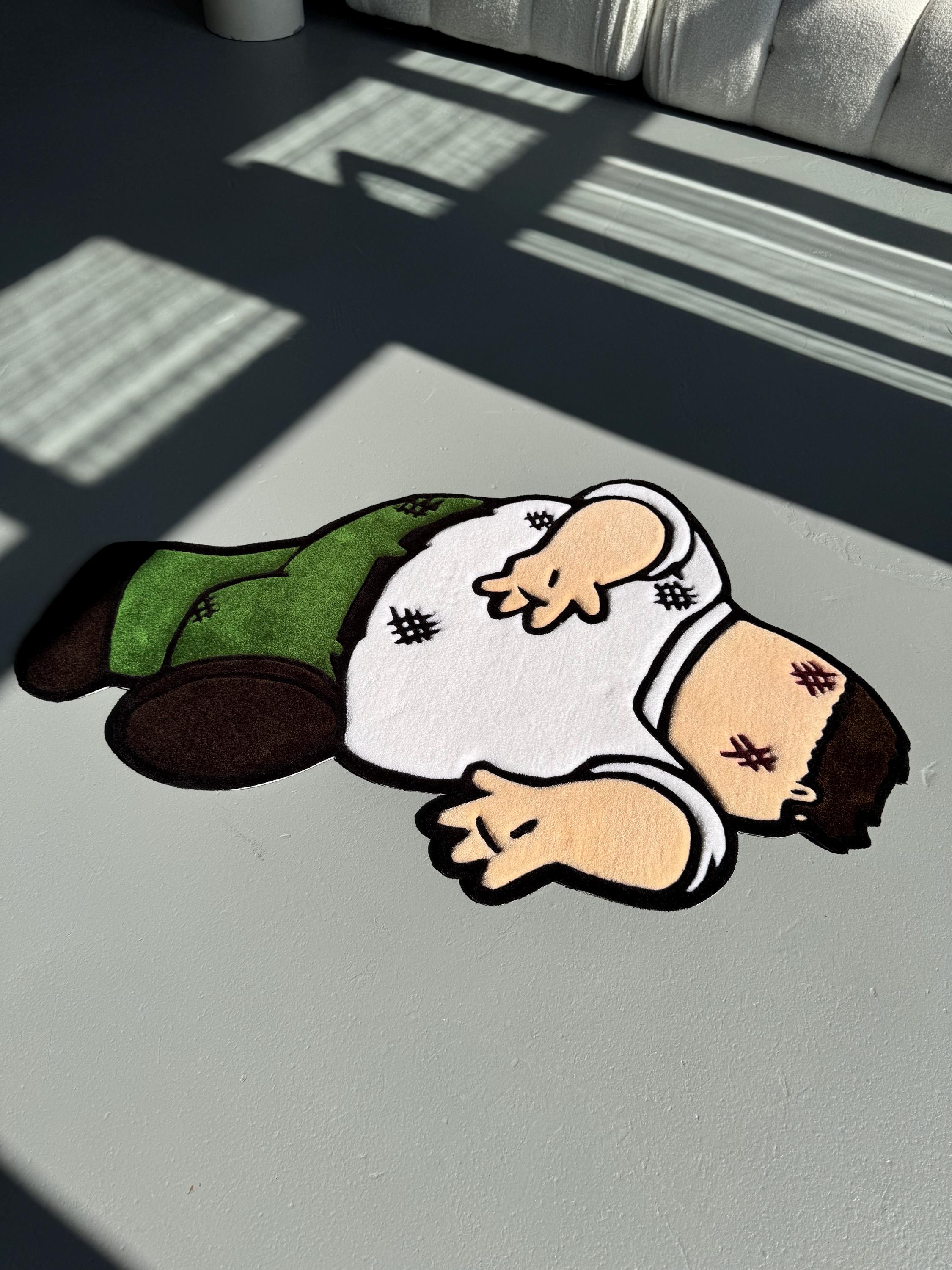 Custom Griffin Rug: Handmade Cartoon Tufted Carpet - Image 2