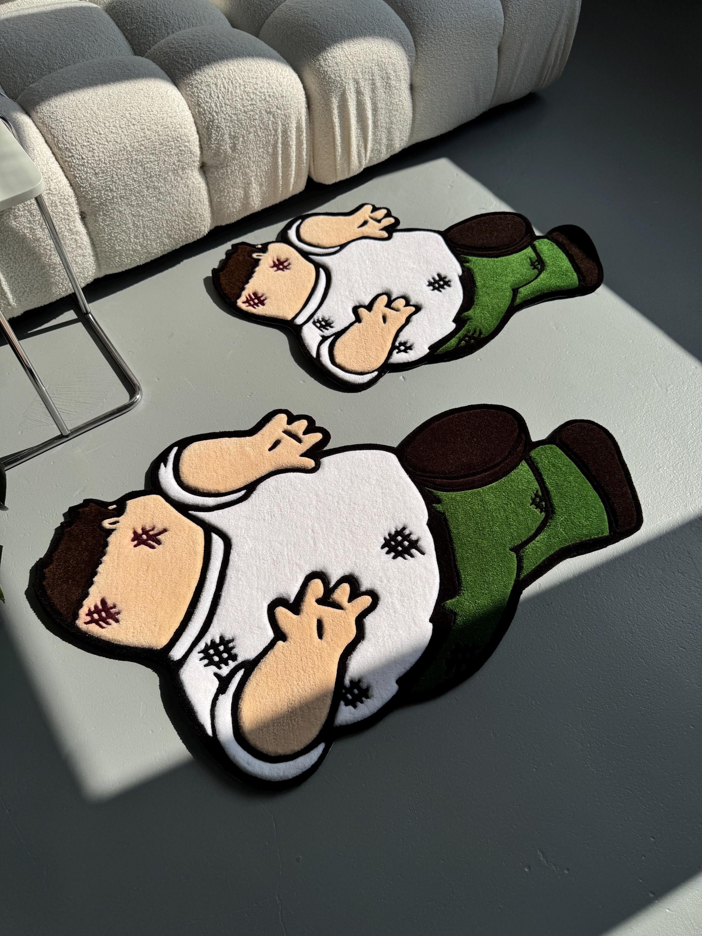 Custom Griffin Rug: Handmade Cartoon Tufted Carpet - Image 6