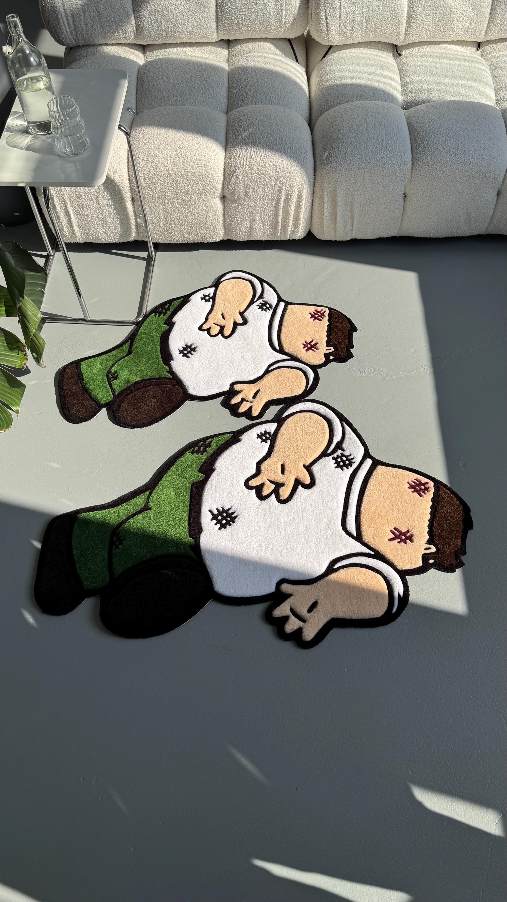 Custom Griffin Rug: Handmade Cartoon Tufted Carpet - Image 7