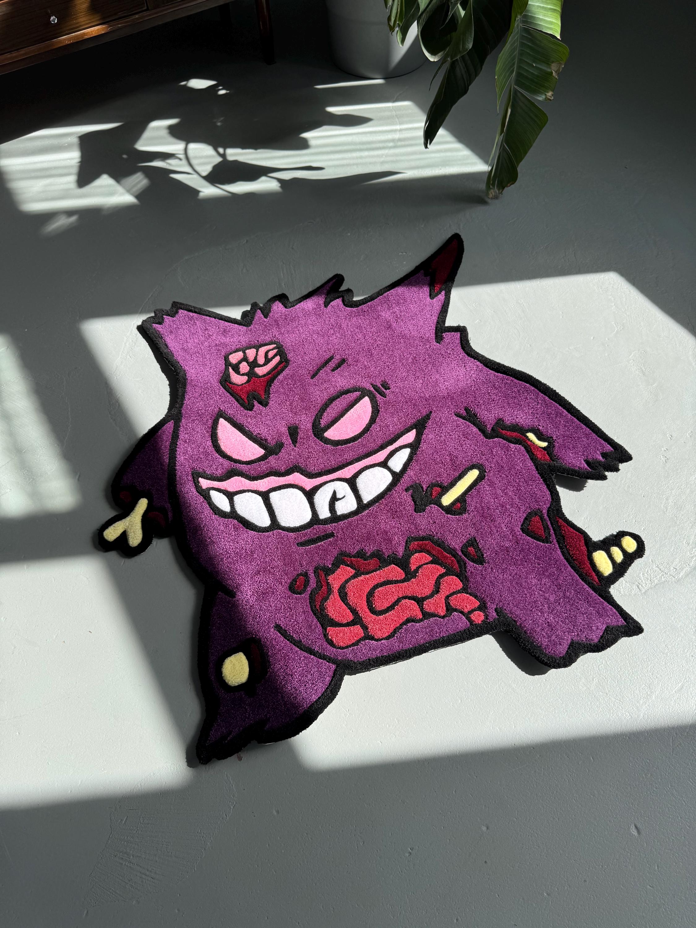 Custom Halloween Zombie Rug – Handmade Tufted Cartoon Character Mat - Image 7