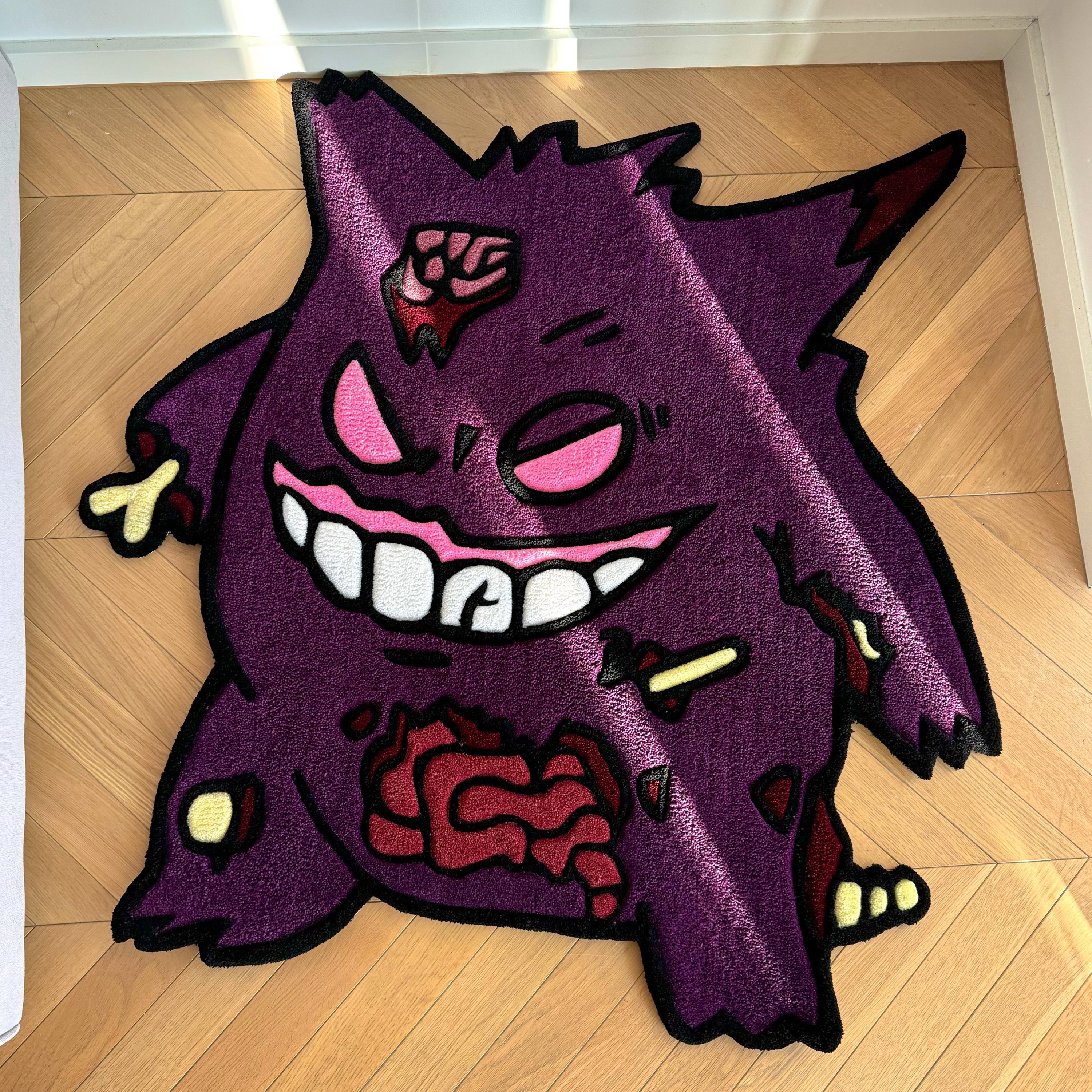 Custom Halloween Zombie Rug – Handmade Tufted Cartoon Character Mat - Image 5