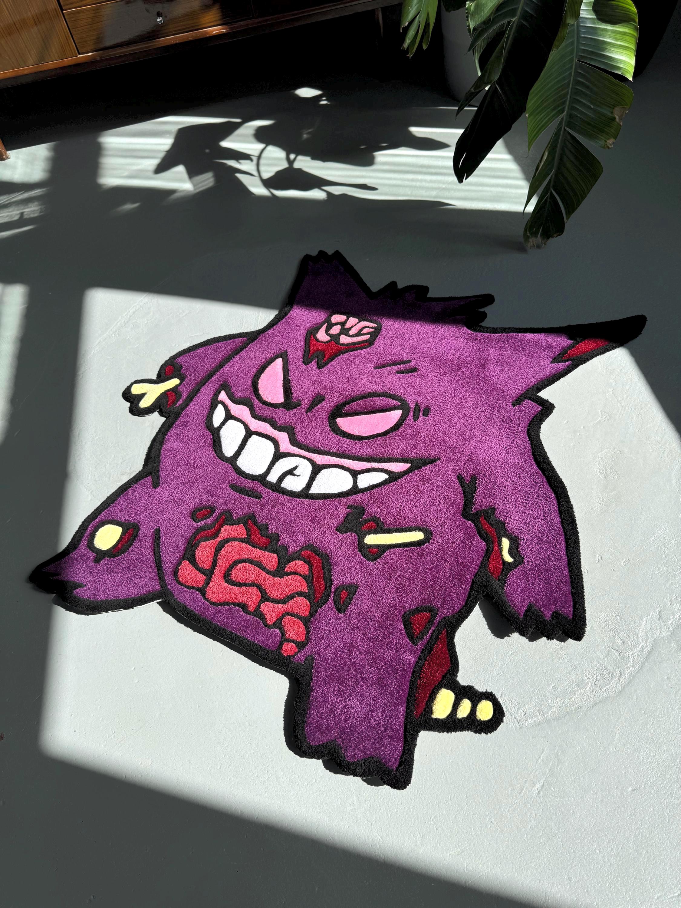 Custom Halloween Zombie Rug – Handmade Tufted Cartoon Character Mat - Image 3