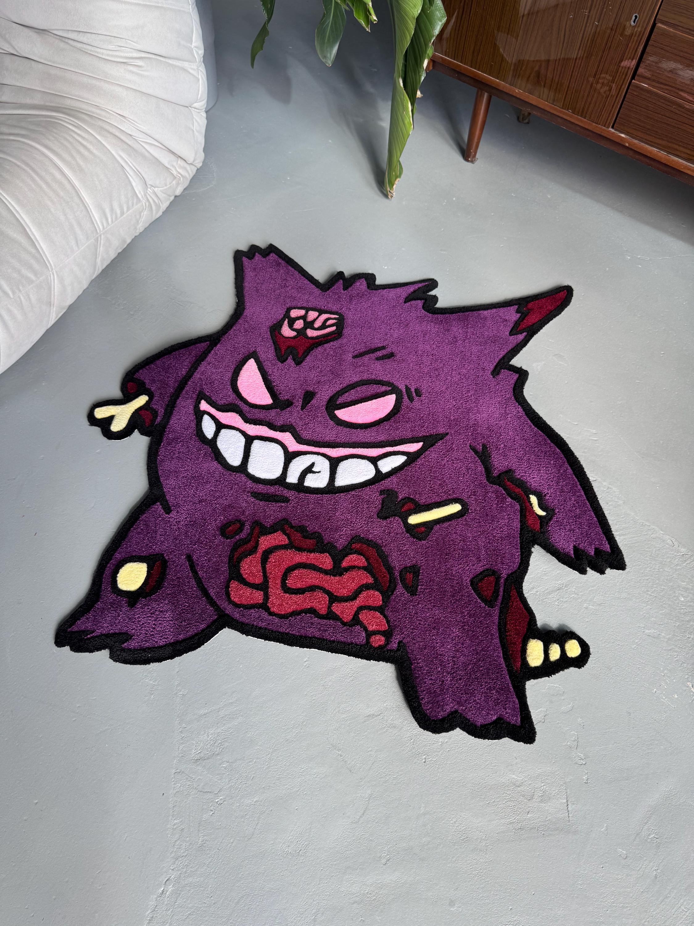 Custom Halloween Zombie Rug – Handmade Tufted Cartoon Character Mat - Image 6