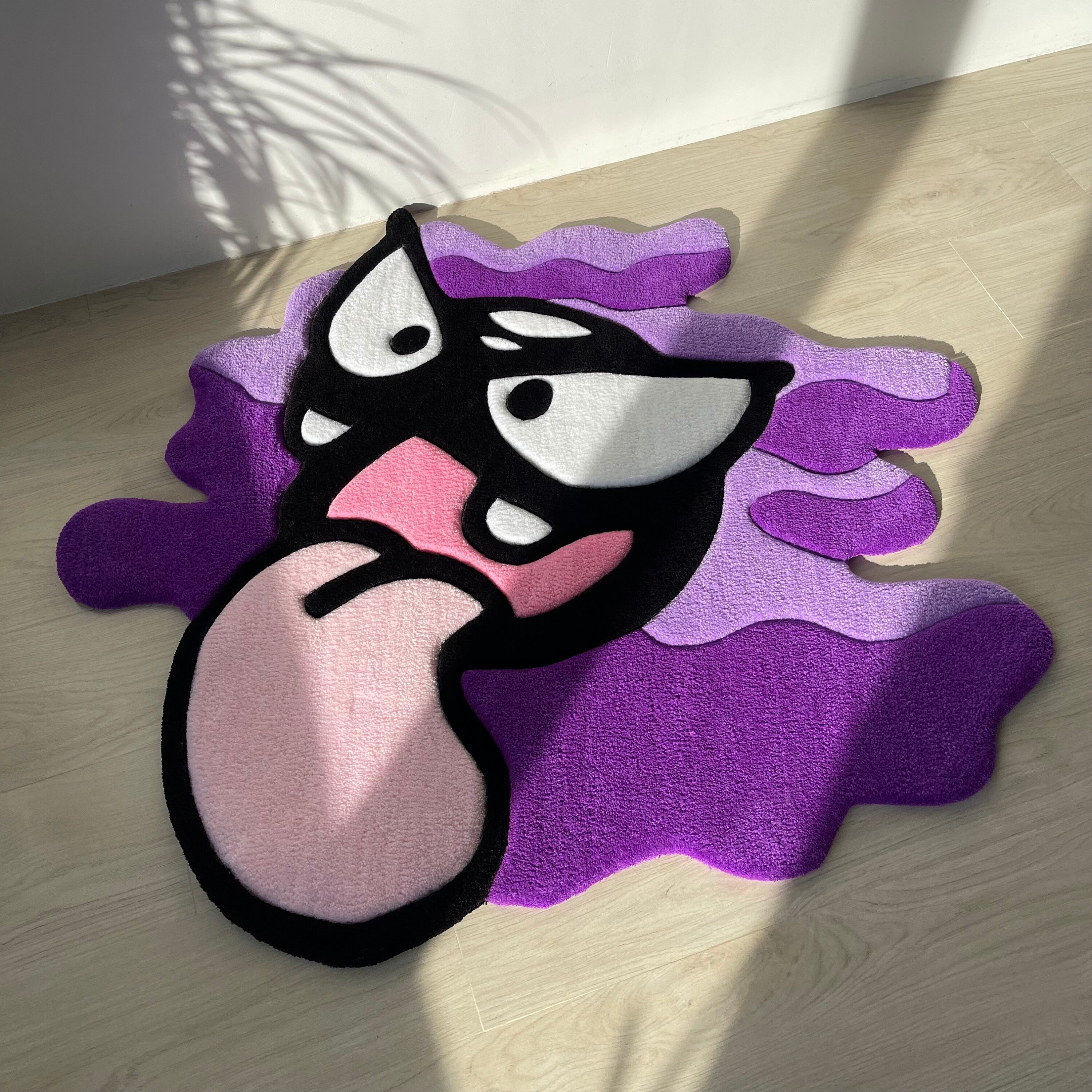 Custom Tufted Cartoon Rug: Anime Gamer Decor, Playful Ghost Design - Image 6