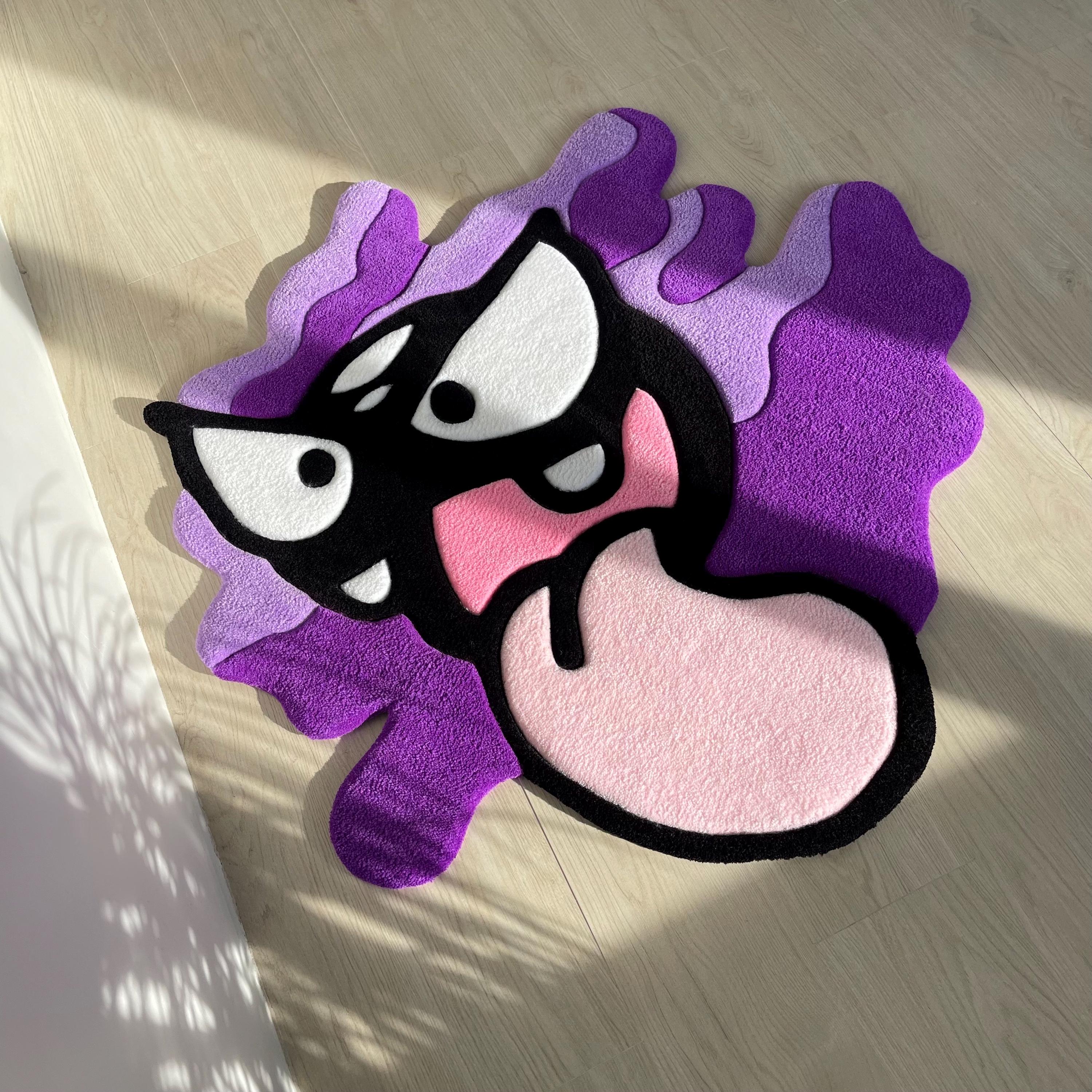 Custom Tufted Cartoon Rug: Anime Gamer Decor, Playful Ghost Design - Image 10