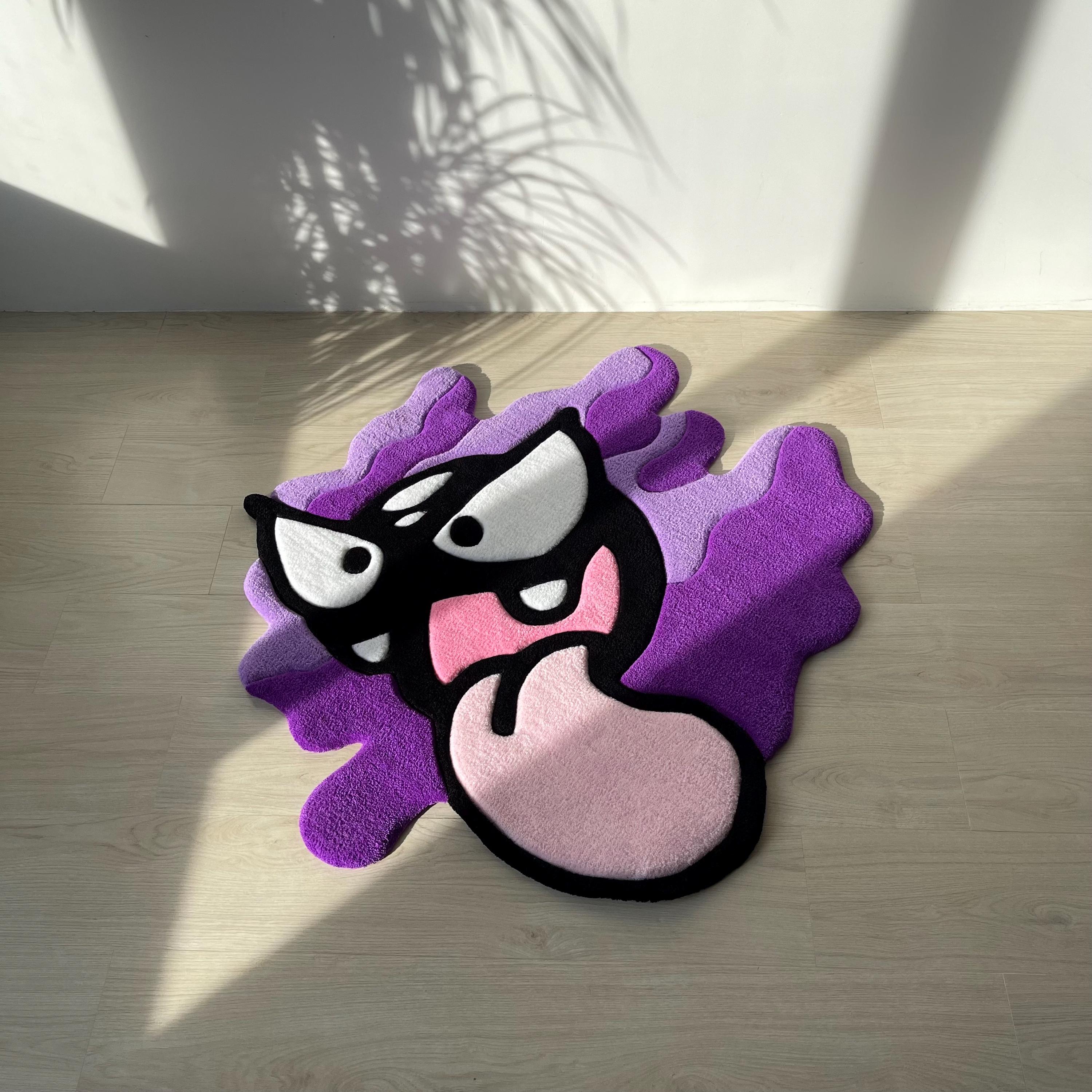 Custom Tufted Cartoon Rug: Anime Gamer Decor, Playful Ghost Design - Image 5