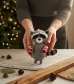 Raccoon Amigurumi Ornament Pattern (PDF) - Image 3