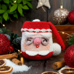 Cup of Mrs. Claus Crochet Pattern PDF | Christmas Amigurumi Ornament Digital Download - Image 6