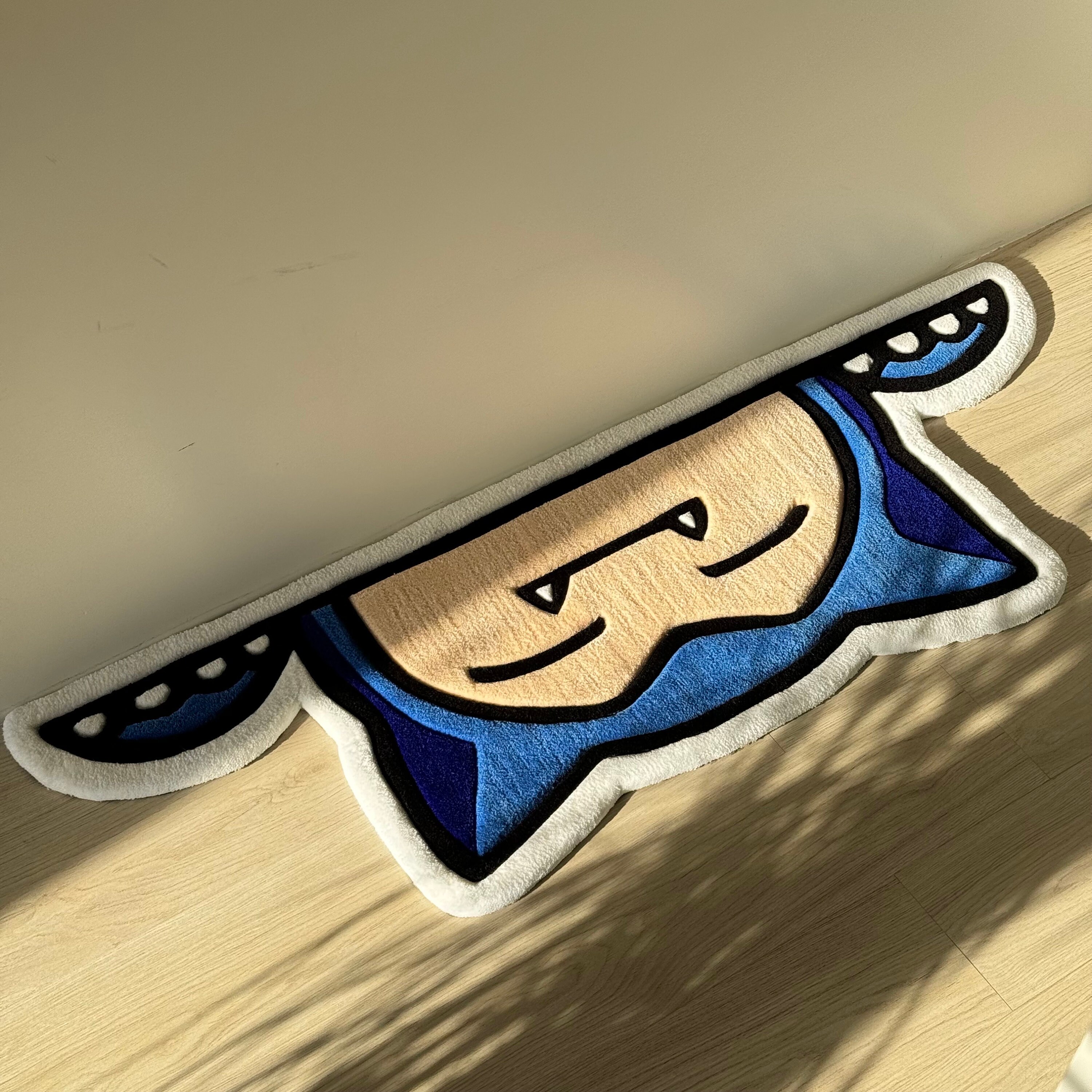 Handmade Cartoon Character Rug: Acrylic Tufted Decor (120cm) - Image 8