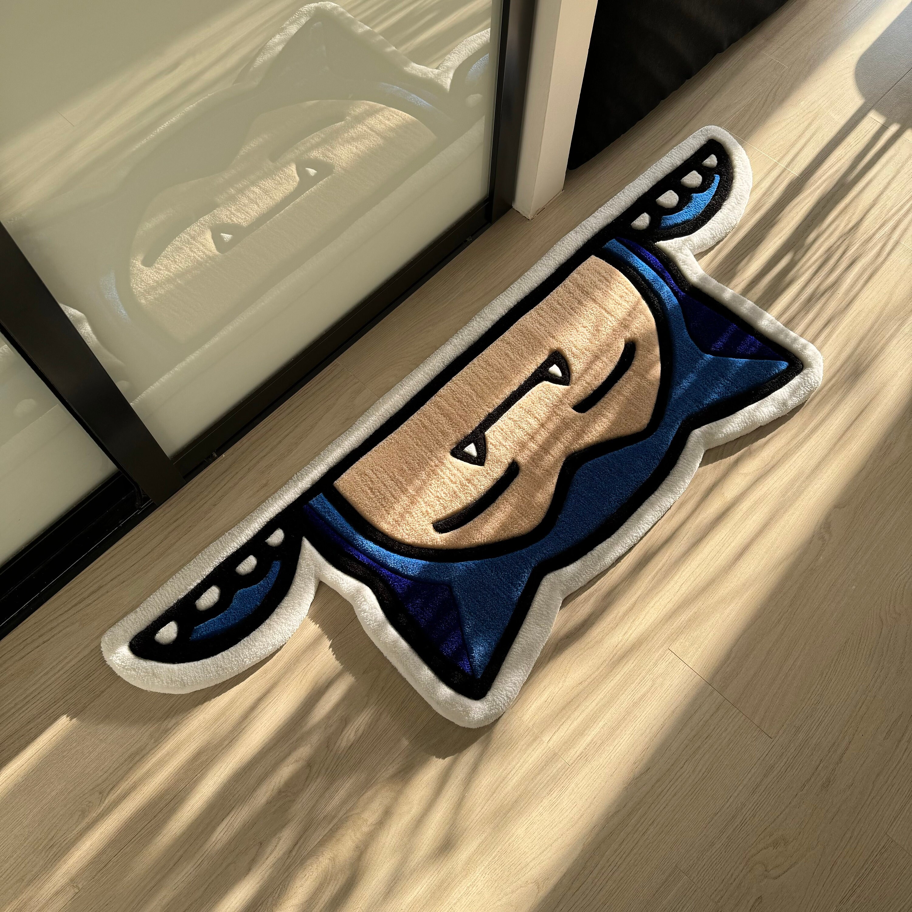 Handmade Cartoon Character Rug: Acrylic Tufted Decor (120cm) - Image 7