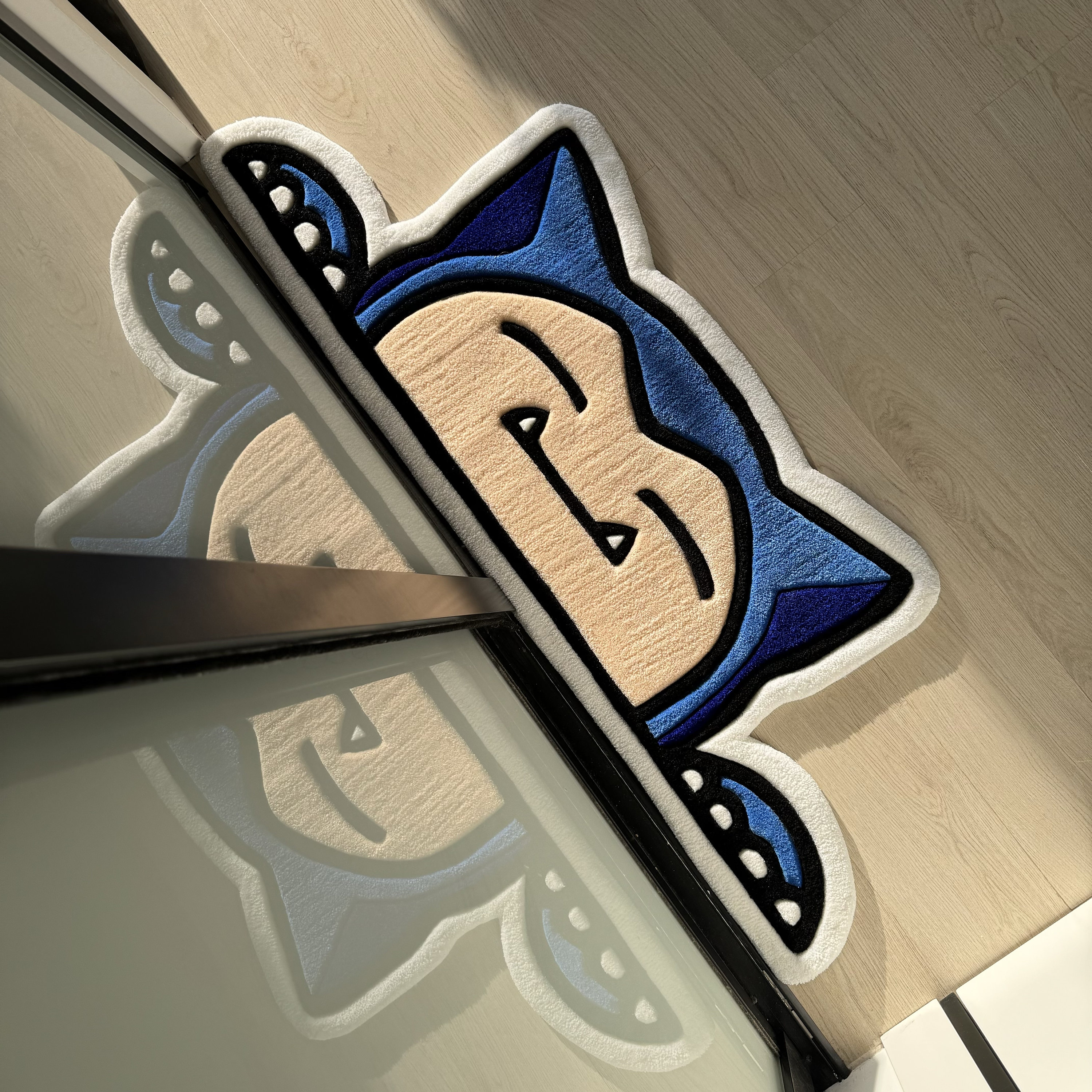 Handmade Cartoon Character Rug: Acrylic Tufted Decor (120cm)