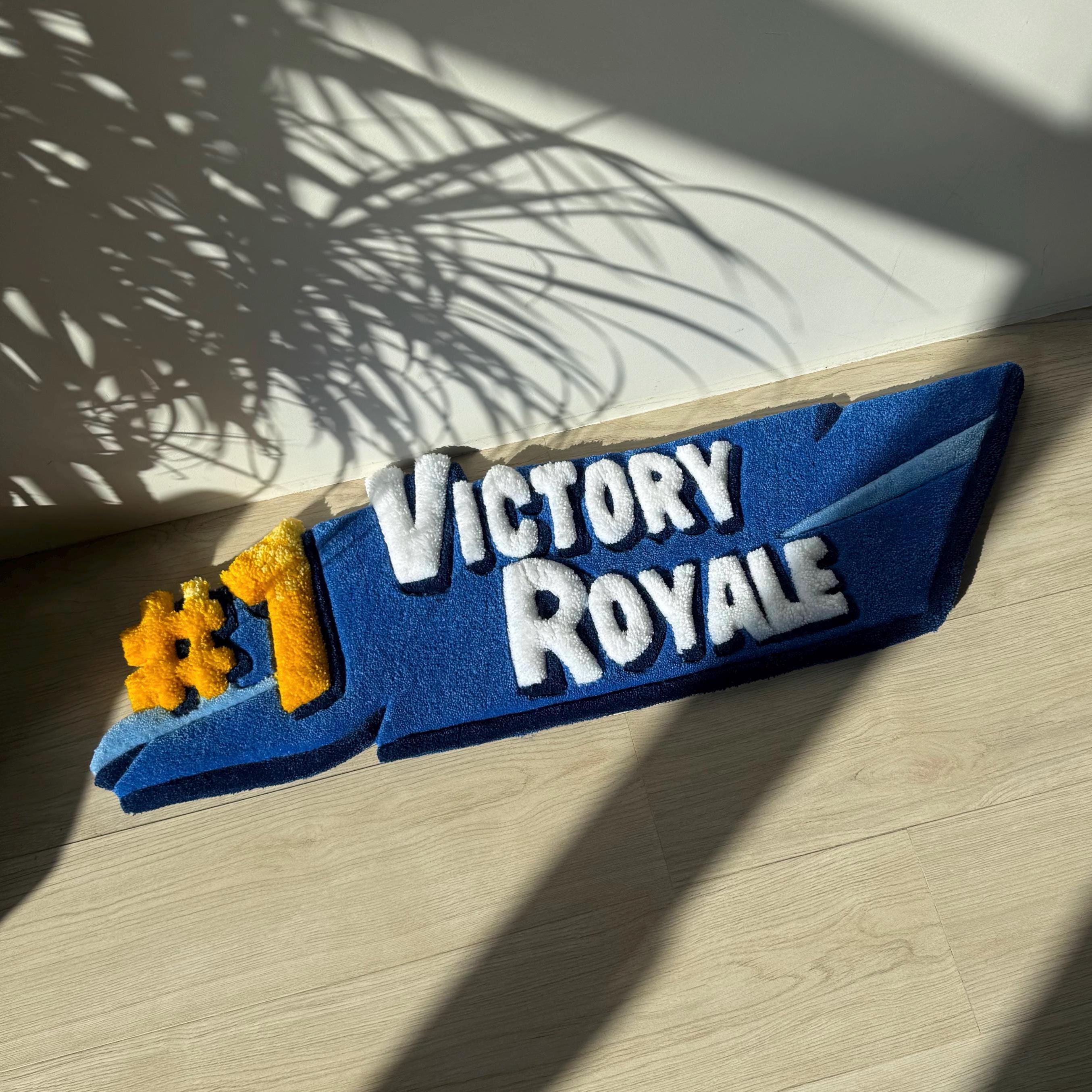 Handmade Tufted Gaming Rug: #1 Victory - Gamer Room Decor - Image 6
