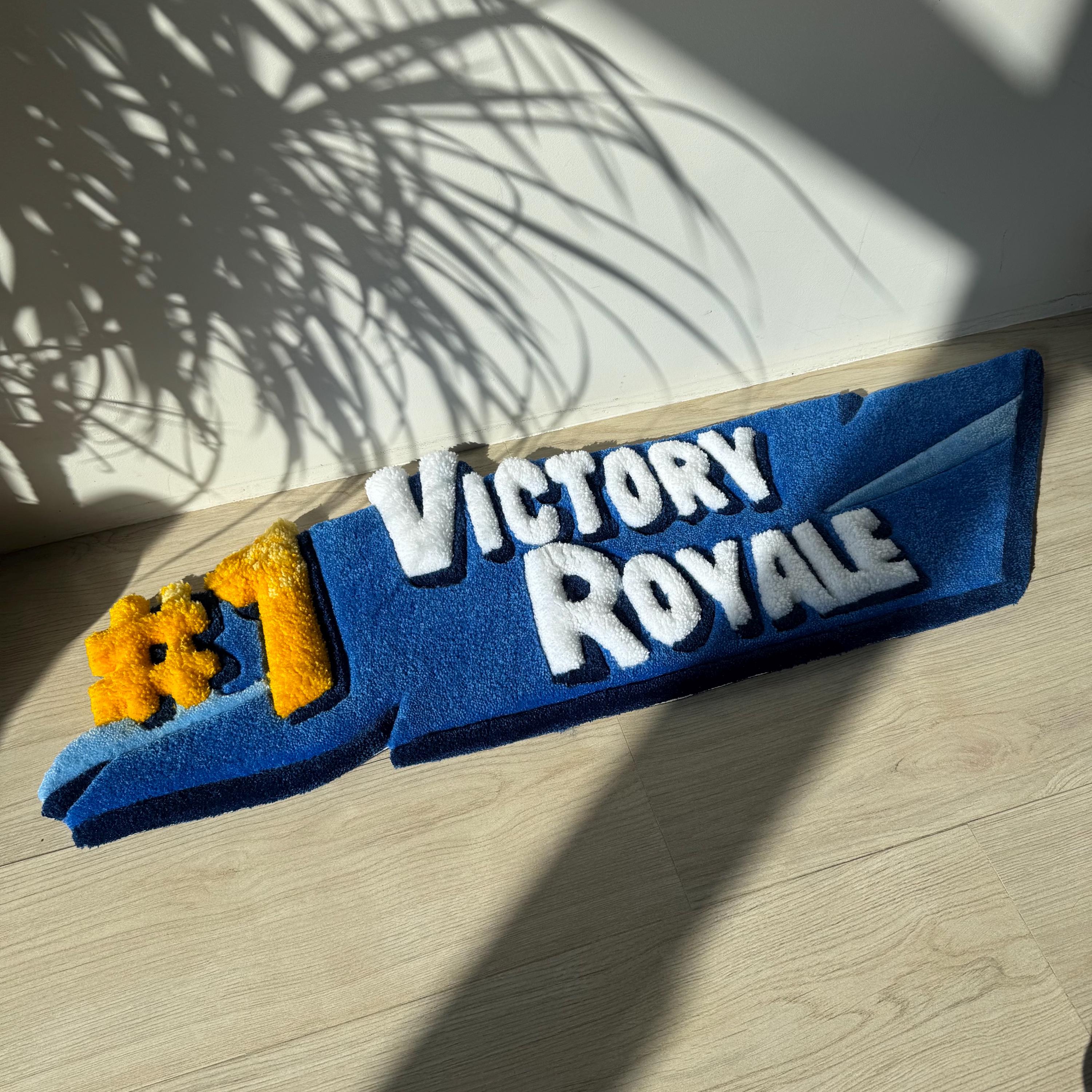 Handmade Tufted Gaming Rug: #1 Victory - Gamer Room Decor - Image 4