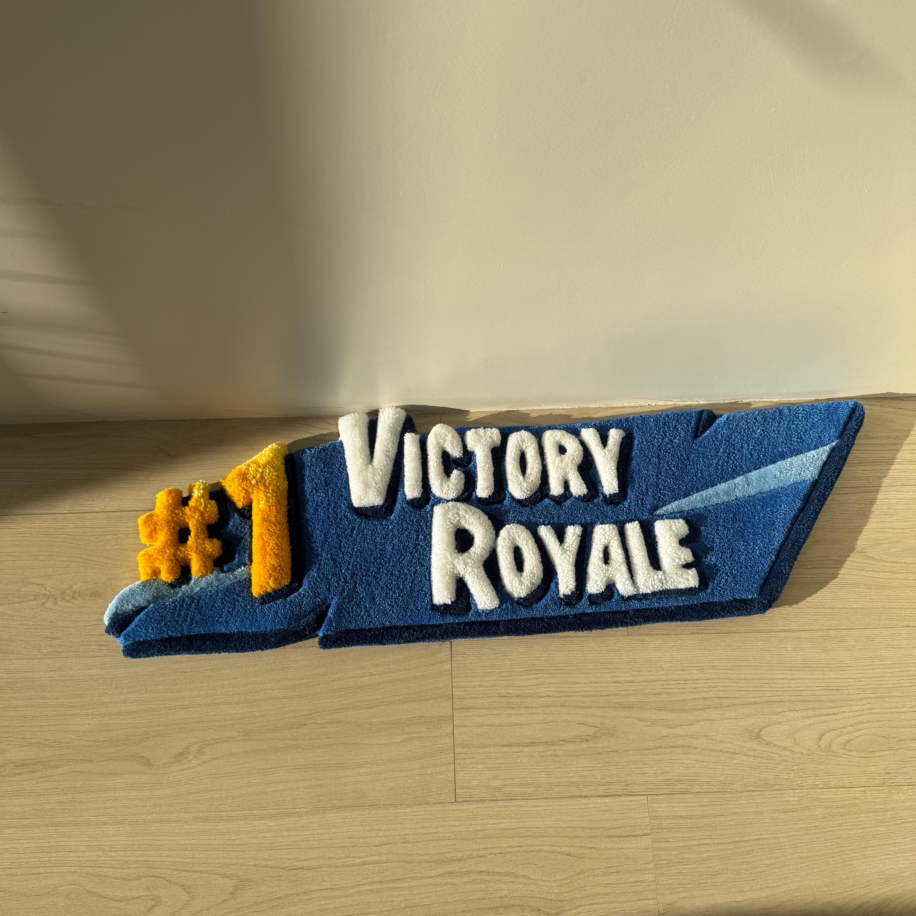 Handmade Tufted Gaming Rug: #1 Victory - Gamer Room Decor - Image 5