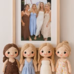 Custom Crochet Doll Look Alike From Photo, Personalized Amigurumi Portrait Doll, Handmade Mini Me Doll Gift