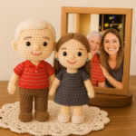 Custom Crochet Doll Look Alike From Photo, Personalized Amigurumi Portrait Doll, Handmade Mini Me Doll Gift - Image 3