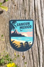 Cancun Mexico Sticker | City & Travel Stickers | Waterproof, Vinyl and Dishwasher Safe | Laptop, Water bottle, Luggage, Tumbler - Image 3