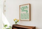 Affirmations Wall Print, Positive Self Care Poster, Trendy 70s, A3 A4 A2 Retro Wall Decor, Aesthetic Poster, Green, Orange, Pink, UNFRAMED - Image 3