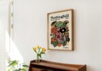 Retro Flower Market Poster, Botanical Flower Print, Wildflowers print, Floral Wall Art, Colorful Large Poster, A2 A3, Mid Century, UNFRAMED - Image 4