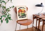 Retro Print Wall Decor, Aesthetic Poster Print, 70s Decor, Frog Mushroom Print, Cute Trendy Bedroom Decor, Positive Quote Artwork UNFRAMED - Image 4
