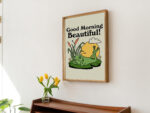 Retro Pinup Frog Wall Print, Postive Quote, Vintage Funny Poster, Froggy Illustration, Trendy 70s Wall Decor, A3 A4 A2 Prints, UNFRAMED - Image 5